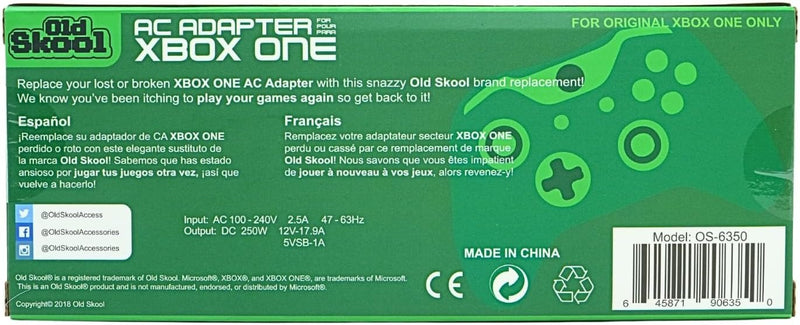 Old Skool: AC Adapter [Xbox One Accessory] Xbox ONE Accessory Old Skool