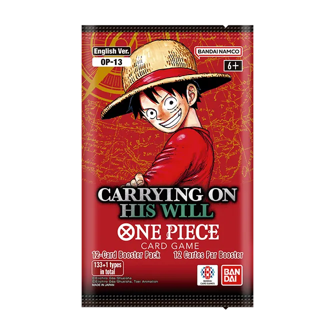 One Piece Card Game: "Carrying On His Will" Booster Box Case OP13 English One Piece Card Game: "Carrying On His Will" Booster Box Case OP13 English
