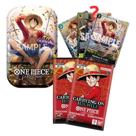 One Piece TCG: Tin Pack Set Vol 2 [TS-02] - Monkey D Luffy - 2 Packs Trading Cards Bandai Namco
