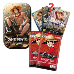 One Piece TCG: Tin Pack Set Vol 2 [TS-02] - Portgas D Ace - 2 Packs Trading Cards Bandai Namco