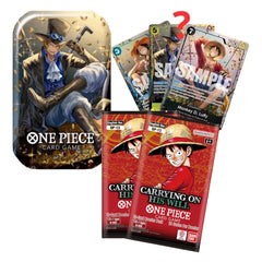 One Piece TCG: Tin Pack Set Vol 2 [TS-02] - Sabo - 2 Packs Trading Cards Bandai Namco