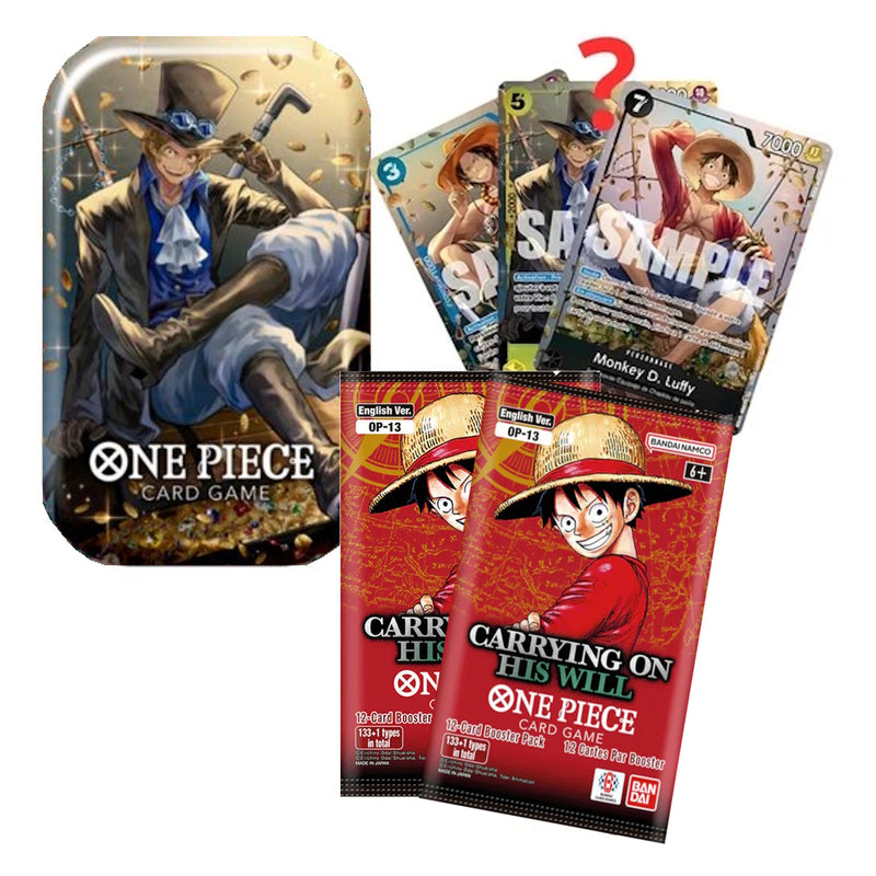 One Piece TCG: Tin Pack Set Vol 2 [TS-02] - Sabo - 2 Packs Trading Cards Bandai Namco