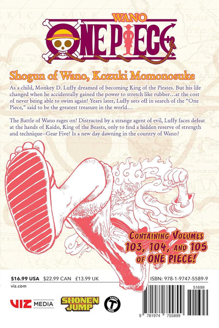 One Piece Wano: Volume 103/104/105 Manga Viz Media