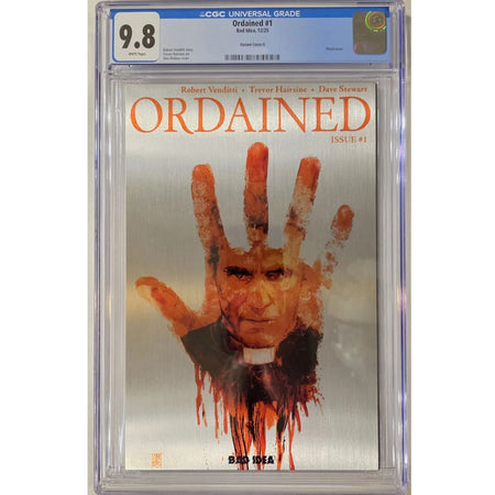 Ordained: #1 [Alex Maleev Metal CGC 9.8 CVR G - 1:150] 2025 Comics Bad Idea