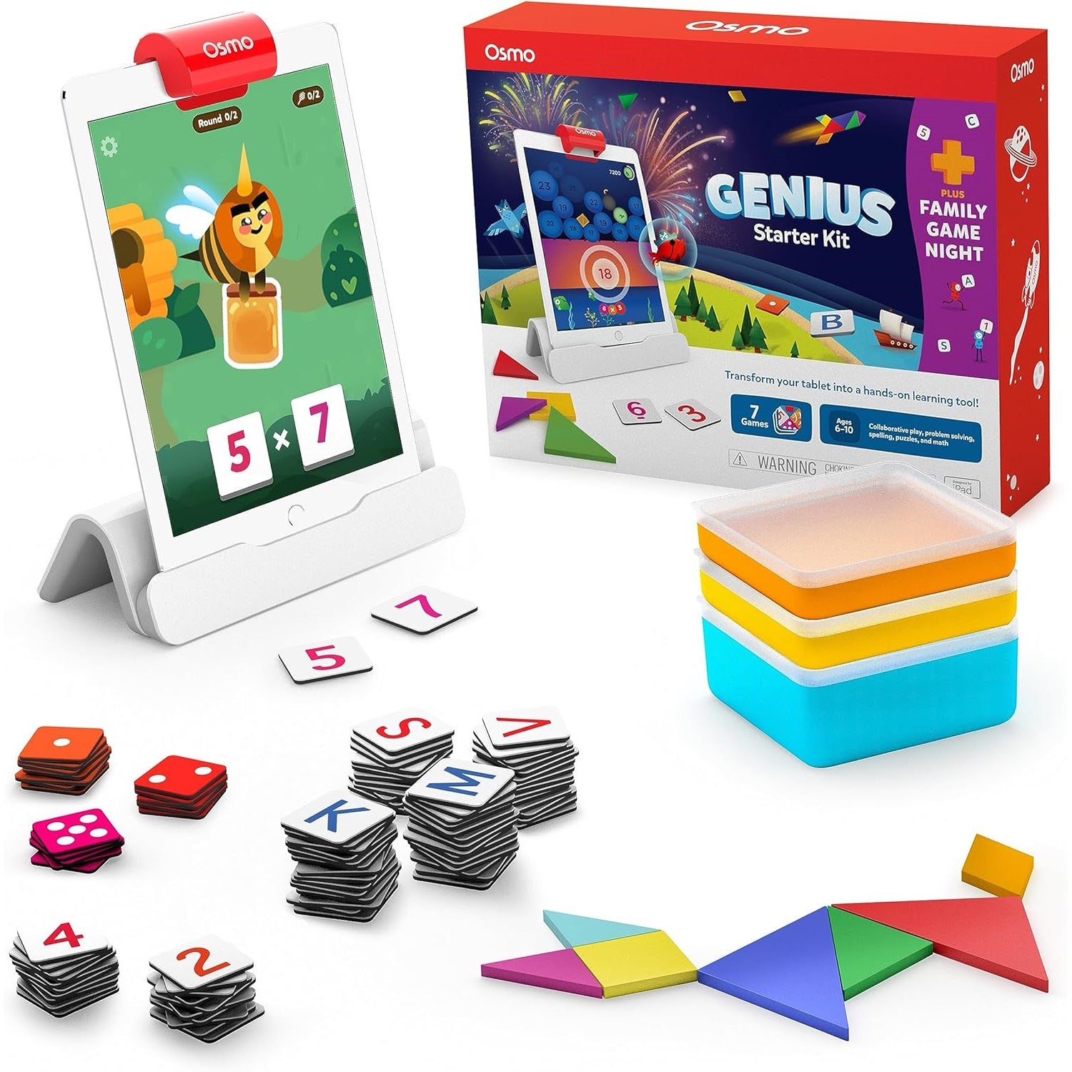OSMO Genius Starter Kit（新品未使用・未開封） Osmo - Genius Starter Kit: Family Game Night - iPad [Electronics