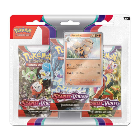Pokemon TCG: Scarlet & Violet 3 Booster Packs & Arcanine Promo Card Card Game Pokemon