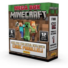 Panini Minecraft: 15th Anniversary Mega Box 2024 - 12 Packs Card Game Generic