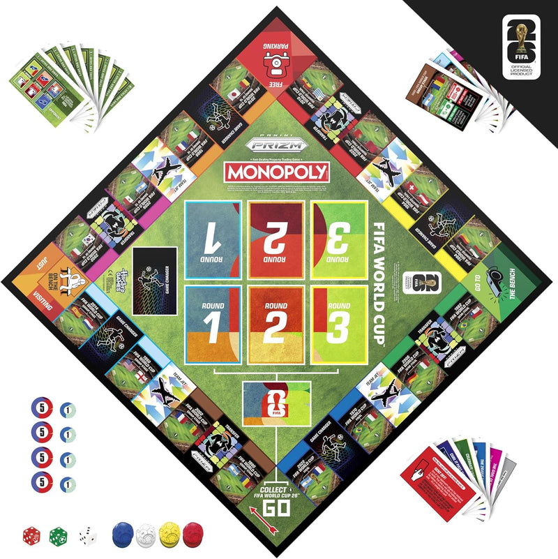 Monopoly Panini: Prizm FIFA World Cup Board Game (2026) Board Game Panini