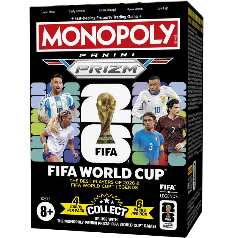 Monopoly Panini: Prizm FIFA World Cup Soccer Cards (2026) Sports Cards Panini