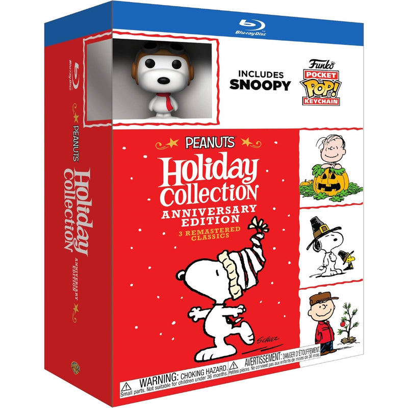 Peanuts Holiday Collection Anniversary Edition Blu-ray/Funko POP Snoopy Keychain [Blu-Ray] DVDs & Blu-Rays Warner Bros.   