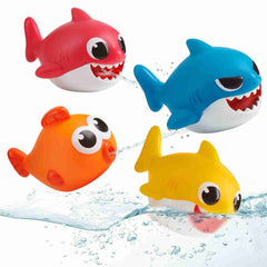 Pinkfong: Baby Shark Bath Squirt Toy 4-Pack Toys & Games WowWee