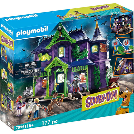 Playmobil: Scooby-Doo! Adventure in the Mystery Mansion Playset - 177 Piece Building Set [#70361] Toys & Games Playmobil   