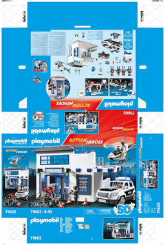 Playmobil Action Heroes Police Station with Vehicles - 204 Piece Playset [#71602, Ages 4-10] Toys & Games Playmobil
