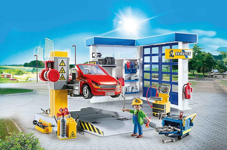 Playmobil Car Repair Garage - 153 Piece Playset [#70202, Ages 4+] Toys & Games Playmobil