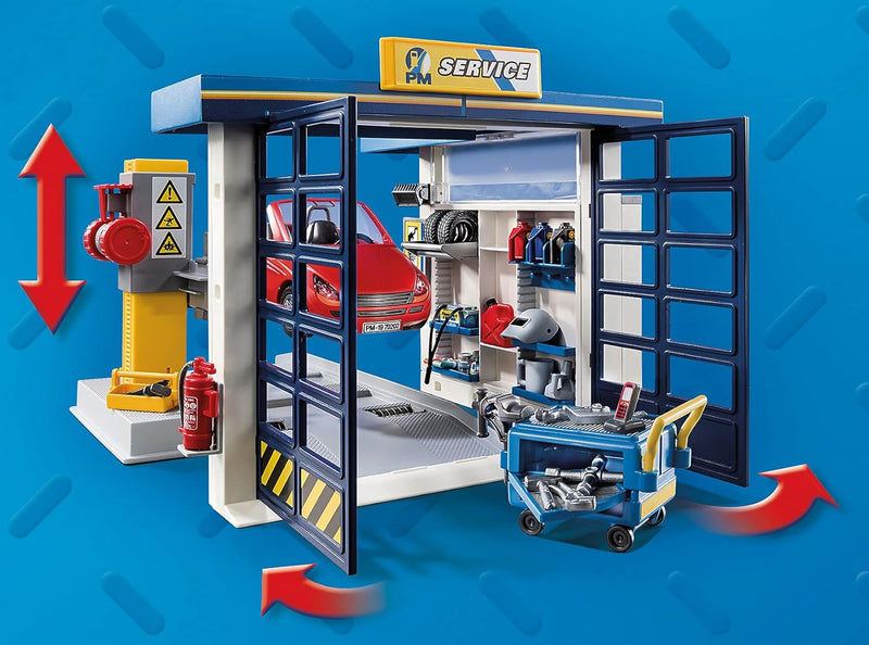 Playmobil Car Repair Garage - 153 Piece Playset [#70202, Ages 4+] Toys & Games Playmobil
