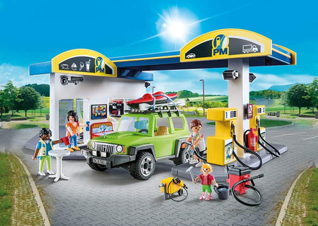 Playmobil Gas Station - 169 Piece Playset [#70201, Ages 4-10] Toys & Games Playmobil