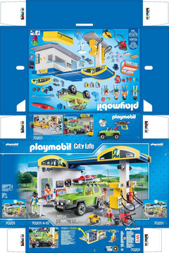 Playmobil Gas Station - 169 Piece Playset [#70201, Ages 4-10] Toys & Games Playmobil