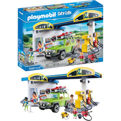 Playmobil Gas Station - 169 Piece Playset [#70201, Ages 4-10] Toys & Games Playmobil