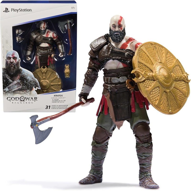 Playstation: God of War Ragnarok - Kratos 6" Figure Toys & Games Spin Master