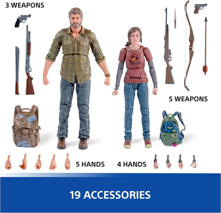 Playstation: The Last of Us - Joel and Ellie 2 6" Figure Toys & Games Spin Master