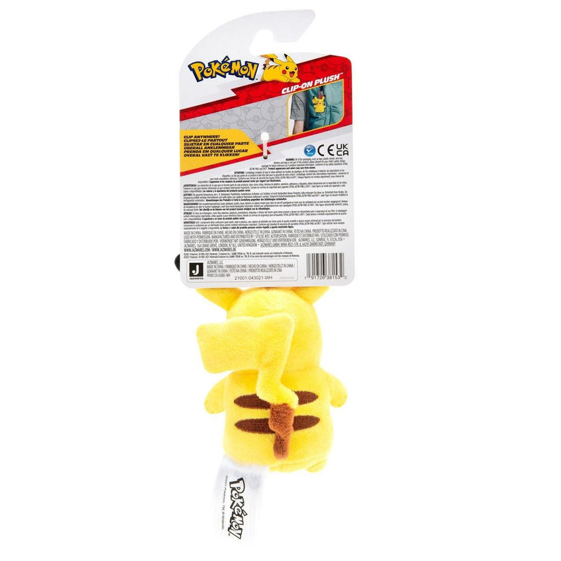 Pokemon: Clip-on Plush [Pikachu] Toys & Games Jazwares   