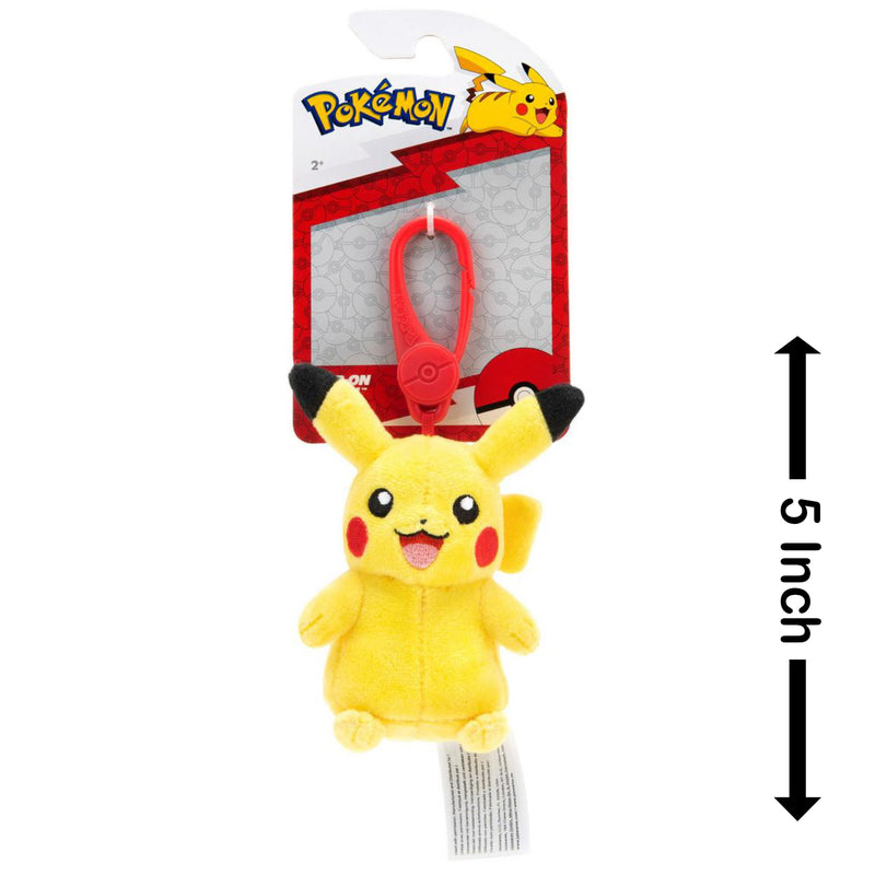 Pokemon: Clip-on Plush [Pikachu] Toys & Games Jazwares   