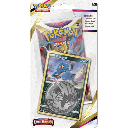 Pokemon: Lost Origin Checklane Blister Pack - Croagunk Card Game Pokemon   