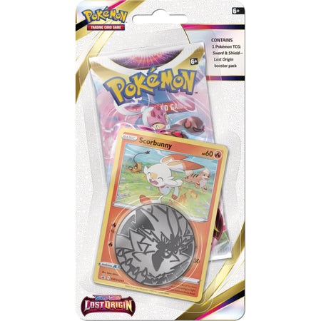 Pokemon: Lost Origin Checklane Blister Pack - Scorbunny Card Game Pokemon   