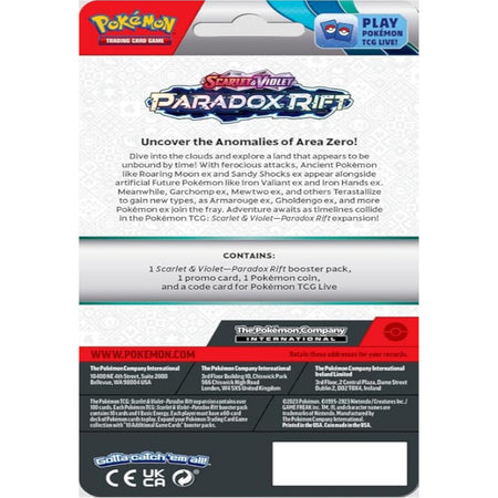 Pokemon TCG: Scarlet & Violet Paradox Rift Checklane Blister Pack - Sinistea Promo Card Game Pokemon   