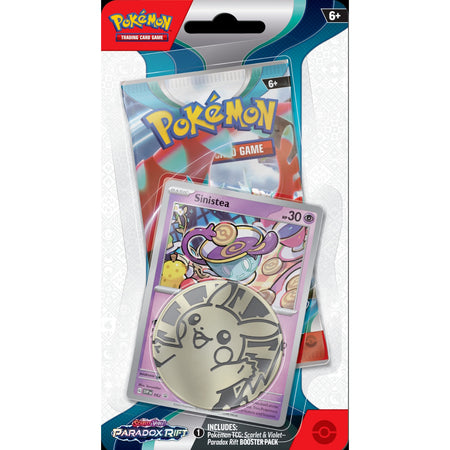 Pokemon TCG: Scarlet & Violet Paradox Rift Checklane Blister Pack - Sinistea Promo Card Game Pokemon   