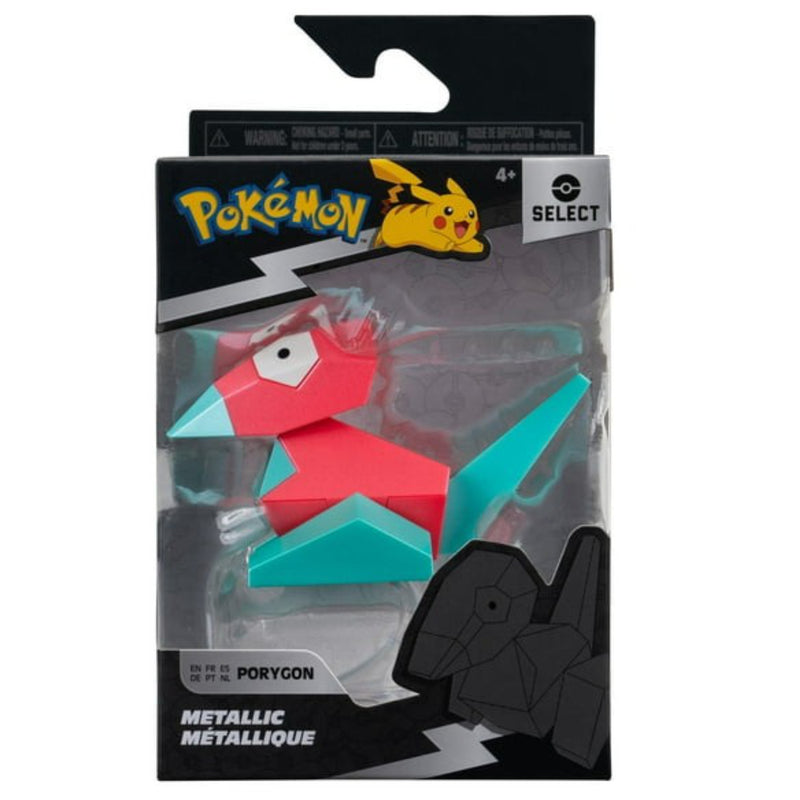 Pokemon Select: Metallic Battle Figure - Porygon Toys & Games Jazwares   