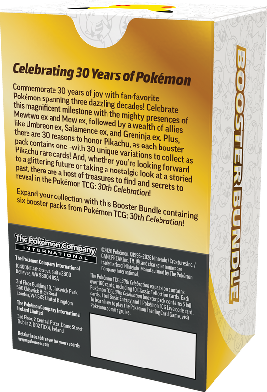 Pokemon TCG: 30th Celebration Booster Bundle