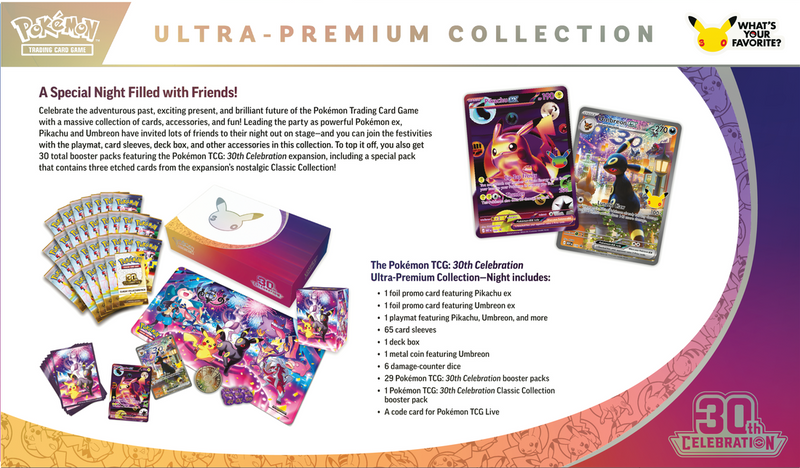 Pokemon TCG: 30th Celebration Night Ultra Premium Collection