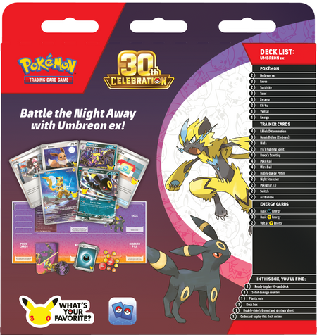 Pokemon TCG: 30th Celebration Battle Deck - Umbreon Card Game Pokemon