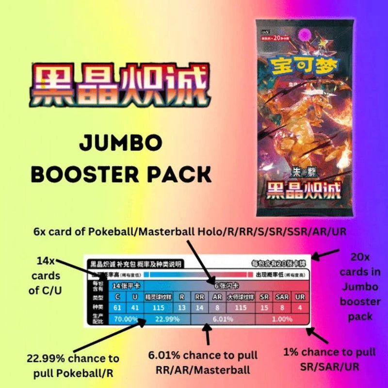 Pokemon TCG: Dark Crystal Blaze Jumbo Box (CHN)
