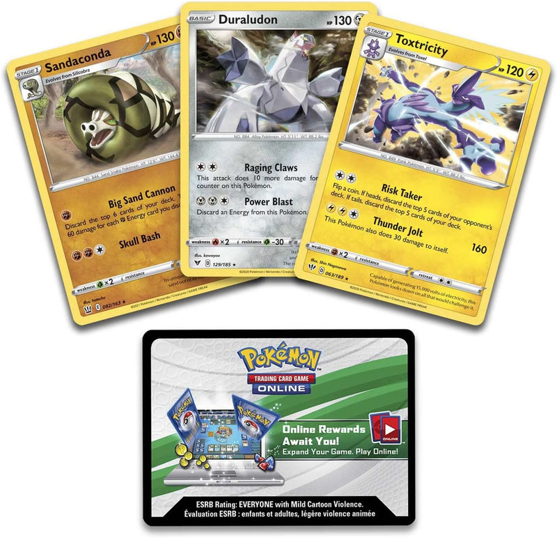 Pokemon TCG: Knock Out Collection (Toxtricity Duraludon Sandaconda) Card Game Pokemon