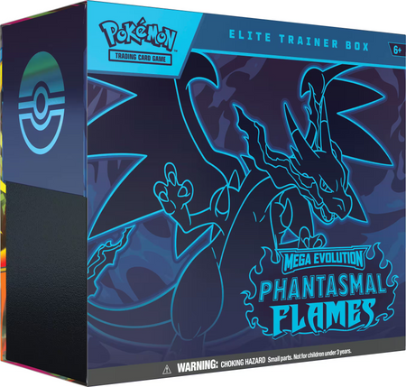 Pokemon TCG: Mega Evolution - Phantasmal Flames Elite Trainer Box - Mega Charizard X ex Card Game Pokemon