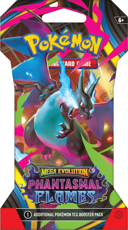 Pokemon TCG: Mega Evolution - Phantasmal Flames Sleeved Booster Pack Card Game Pokemon