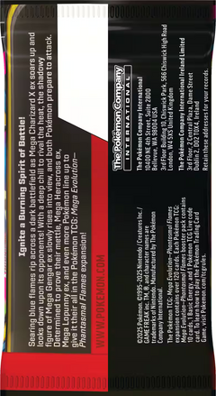 Pokemon TCG: Mega Evolution - Phantasmal Flames Booster Pack Card Game Pokemon