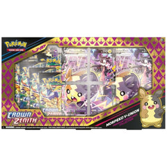 Pokemon TCG: Morpeko V-Union Premium TREASURES Collection - 7 Boosters & 1 Pin Card Game Pokemon   