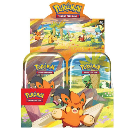 Pokemon TCG: Paldea Friends Mini Tin - Display Case - Pack of 10 Card Game Pokemon   