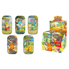 Pokemon TCG: Paldea Friends Mini Tin - Display Case - Pack of 10 Card Game Pokemon   