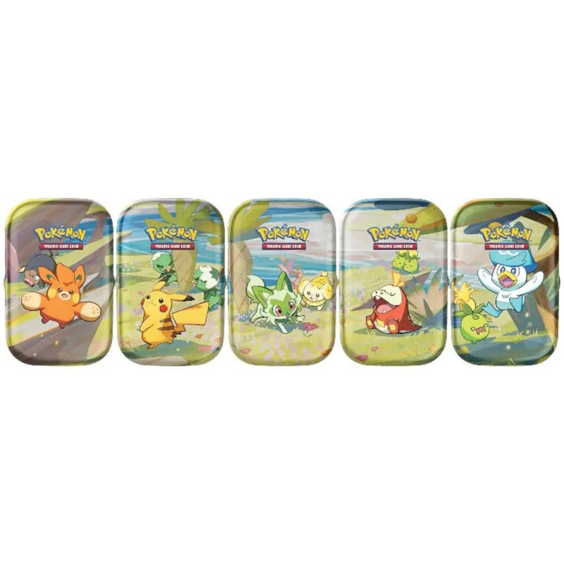 Pokemon TCG: Paldea Friends Mini Tin - Display Case - Pack of 10 Card Game Pokemon   