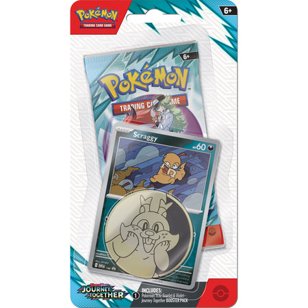 Pokemon TCG: Scarlet & Violet - Journey Together Checklane Blister - Scraggy Card Game Pokemon