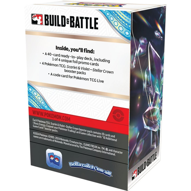 Pokemon TCG: Scarlet & Violet - Stellar Crown Build & Battle Display Box Card Game Pokemon