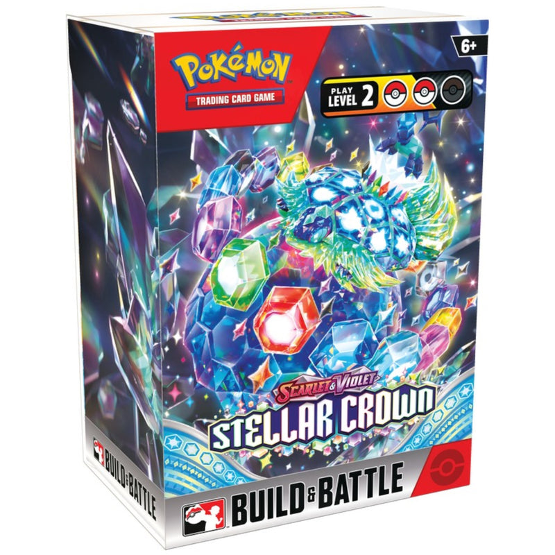 Pokemon TCG: Scarlet & Violet - Stellar Crown Build & Battle Display Box Card Game Pokemon