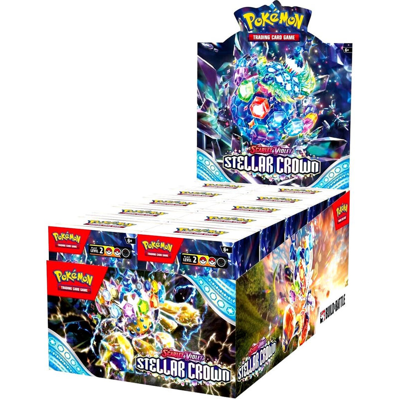 Pokemon TCG: Scarlet & Violet - Stellar Crown Build & Battle Display Box Card Game Pokemon