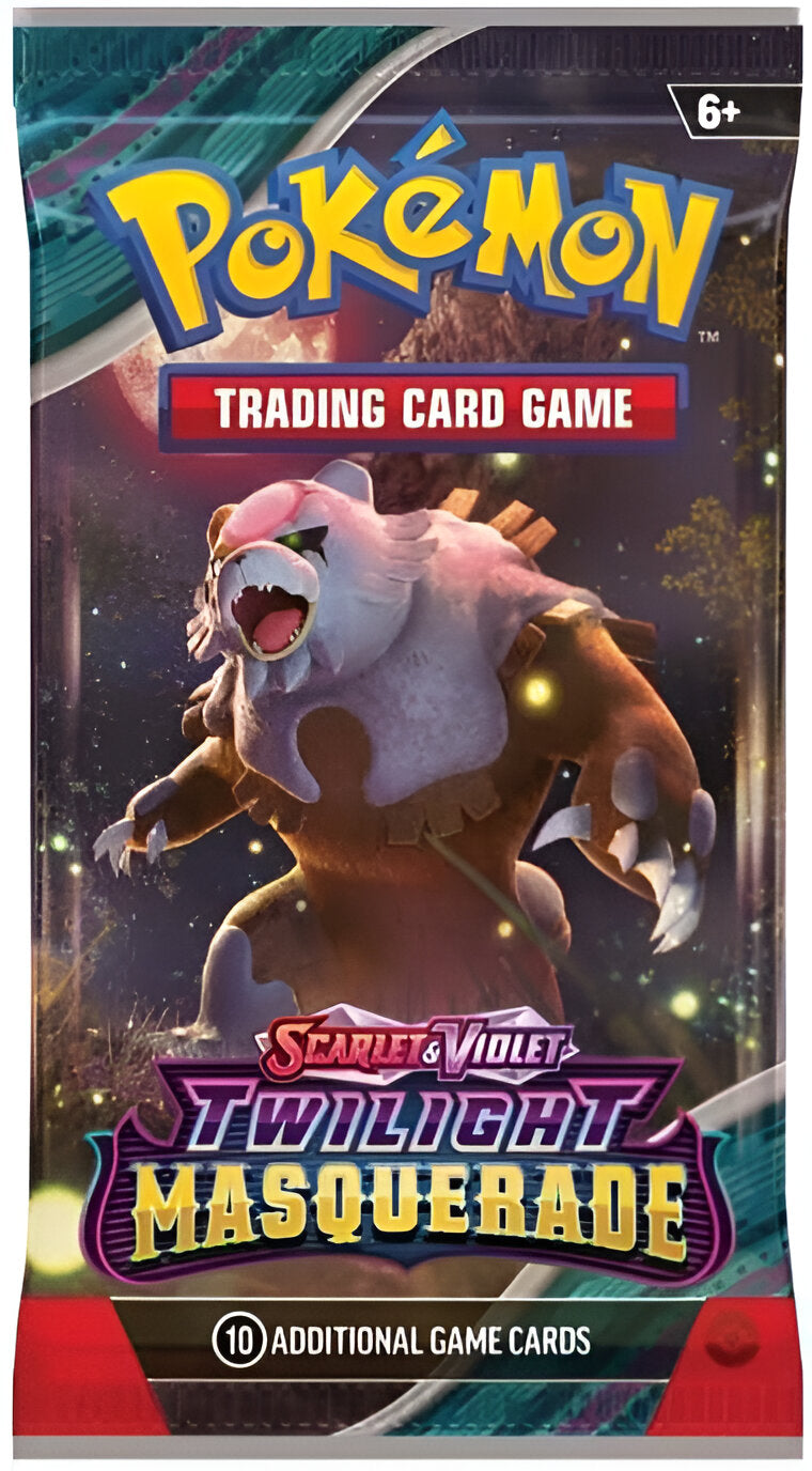 Pokémon TCG: Scarlet & Violet - Twilight Masquerade Loose Booster (1-Pack) Card Game Pokemon