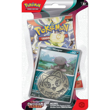 Pokemon TCG: Scarlet & Violet - Obsidian Flames Checklane Blister - Wooper Card Game Pokemon   