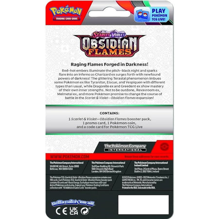 Pokemon TCG: Scarlet & Violet - Obsidian Flames Checklane Blister - Pawmi Card Game Pokemon   